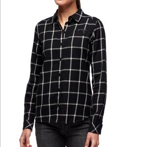 Passport  Black white Soft Plaid Button Up Shirt
